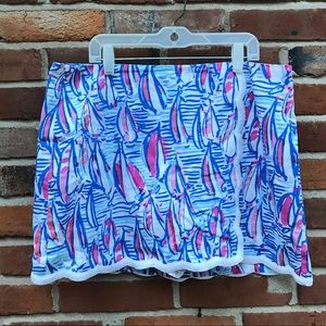 Lilly Pulitzer Red Right Return Skort